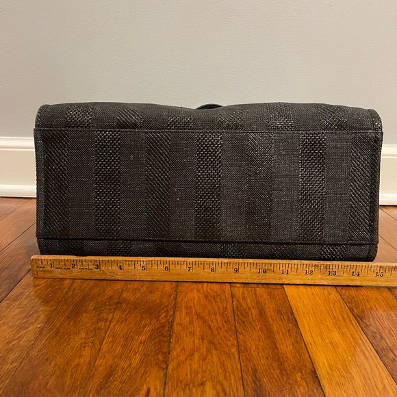 Beautiful Channel Striped Tote. Like New - Picture 3 of 12